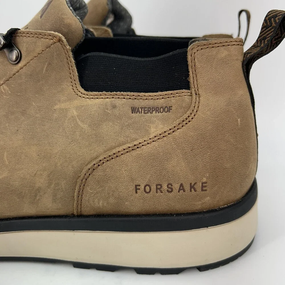Forsake Davos Boots Mens Size 14 Brown Leather Mid Waterproof Chukka Hiking